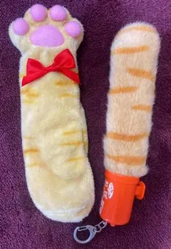 茶トラ猫 ペンケース ニャンニャン おっぽっぽ セット ねこ オレンジ 虎猫