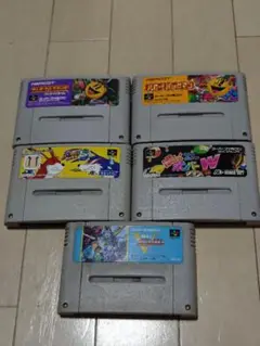 ジャンク品扱い スーパーファミコンソフト5点セット⑦