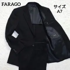 大きいサイズ　FARAGO　スーツ　ブラックフォーマル　背抜き　黒　A7