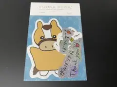 櫻坂46 菅井友香 卒業セレモニー 手描きイラスト ステッカー