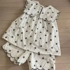 アプレレクール　フラワーシェル　刺繍　セットアップ　140