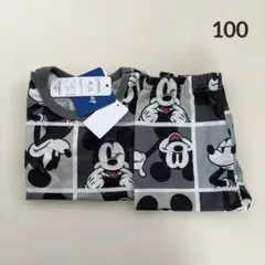 【新品】　ミッキー　総柄　半袖パジャマ　100