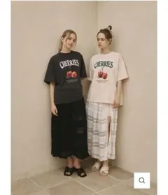 【ブラック】LAVANDA（ラバンダ）レーススカート＆ショートパンツ