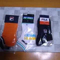 テニス用ソックス 3足セット
