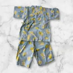 【美品】après les cours アプレレクール レモン柄 甚平 120
