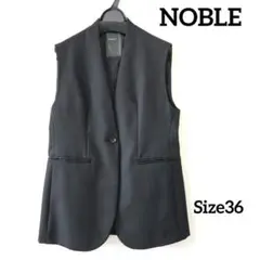 NOBLE Vネックジレ ブラック