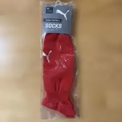 PUMA フットボールソックス レッド 19-21cm