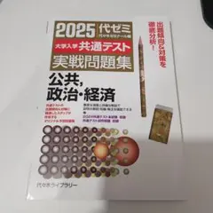 新品 代ゼミ 2025 大学入学共通テスト 実戦問題集 公共、政治・経済
