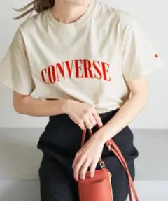 【CONVERSE/コンバース】コーマ天竺フロッキーロゴTシャツ
