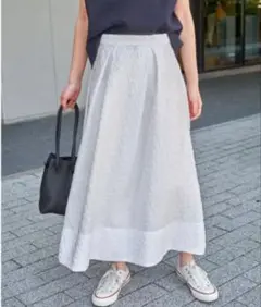 極美品✨Spick＆Span タックジャガードスカート ホワイト 38