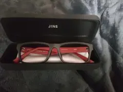 JiNSメガネフレーム レンズ無し ケース付き