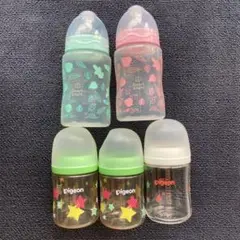 哺乳瓶5本セット 160ml 250ml ピジョン 母乳実感 スマートエンジェル
