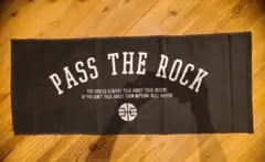 PASS THE ROCK タオル(ブラック)34×84cm