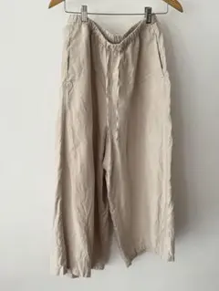 無印良品　ヘンプベージュ ガウチョパンツ Lサイズ