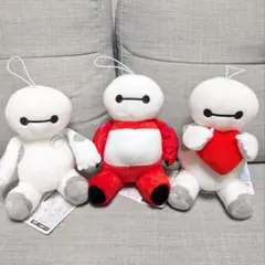 【新品タグつき】ベイマックス ちぇりしゅーぬいぐるみ 3種 コンプリート