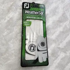 新品未使用右手用21FJ WeatherSof ゴルフグローブ ホワイト