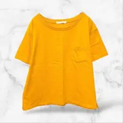 【BROWNY STANDARD】半袖コットンtシャツ スリット(L)綿100