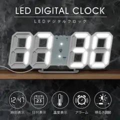 卓上・壁掛け2WAY LED時計/3D LEDクロックW