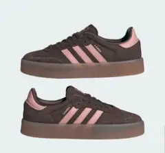 adidas Samba ブラウン/ピンク スニーカー