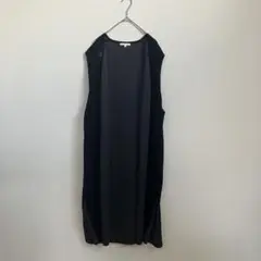 自由区 ロングジレ 黒