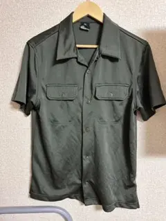 Nike ACG 半袖シャツ M ダークグリーン　開襟　オープンカラーシャツ