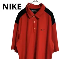 ナイキ Nike ポロシャツ レッド FIT DRY XLサイズ　G227%