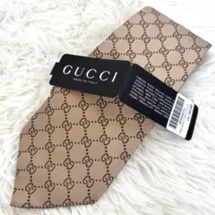 【新品タグ付】 グッチGUCCI GG柄ネクタイ シルク イタリア製