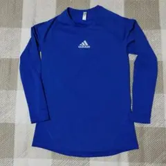 adidas 青 長袖 トップス Fサイズ