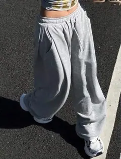 グレー スウェット素材