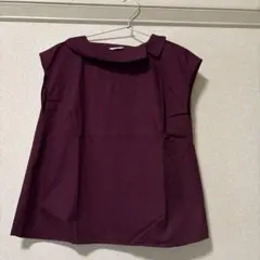 美品　テチチ　ノースリーブシャツ パープル Mサイズ