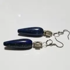 ピアス イヤリング 天然石 パワーストーン 樹脂ピアス ラピスラズリ
