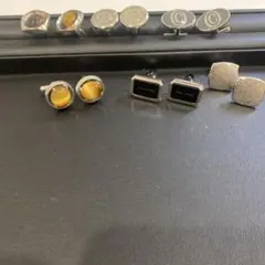 シルバー カフリンクス 6ペア