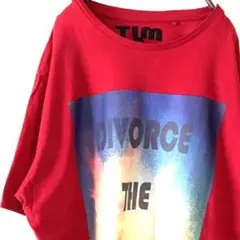 TIM&TED DIVORCE ORDINARY Tシャツ XL レッド赤古着