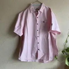 ✨処分価格✨ROYAL SIDE 半袖シャツ　ピンク系　3L