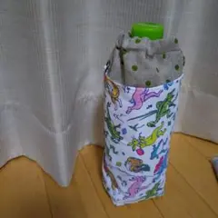 ハンドメイド　ペットボトルカバー　保冷用　鳥獣戯画