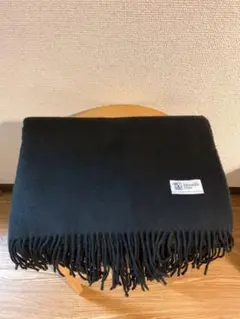 【値下げ】ジョンストンズカシミア100%大判ストールブラック