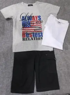 男の子夏服★Tシャツ2枚＆カーゴパンツ★size１５０