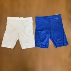 インナータイツ・スパッツ Mサイズ ブルー　ホワイト