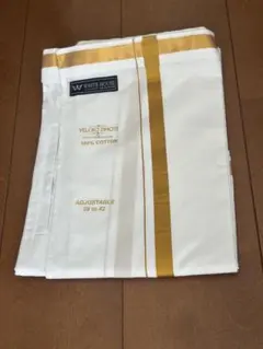 ドーティ　インド寺院参拝用100%コットン