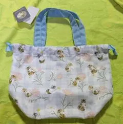 モフサンドハチちゃん柄弁当袋