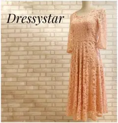 Dressystar レディース  レース  ワンピース L ピンク