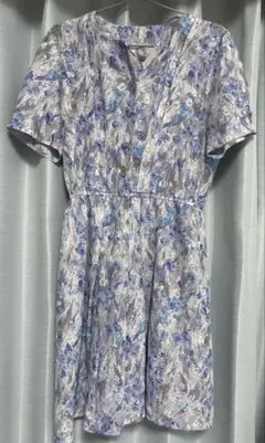 Shermandor 花柄 半袖 ワンピース ひざ丈 Mサイズ