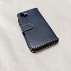 arrows U801FJ J9 Android ネイビー　手帳型スマホケース