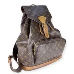 【良品】LOUIS VUITTON モンスリGM モノグラム　リュック　A4収納