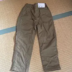 【未使用】UNIQLO ストレッチウォームイージーパンツ 120cm ベージュ