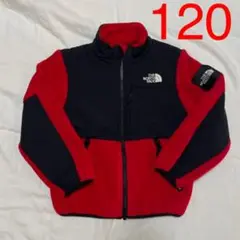 NORTH FACE ノースフェイス キッズ デナリジャケット 120 赤×黒