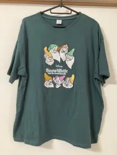 ディズニー　白雪姫　7人の小人　Tシャツ　グリーン
