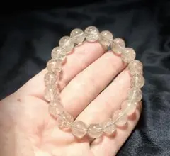 ルチルシルバー天然石透明感あり美品