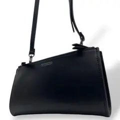 美品　マッキントッシュフィロソフィー　ショルダーバッグ　黒　レザー　本革　u7