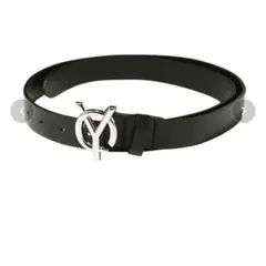 【韓スト】OY オーワイ LOGO LEATHER BELT ロゴレザーベルト